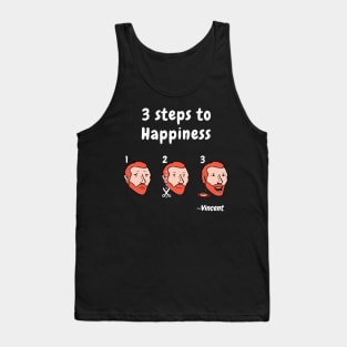 3 steps to happiness Tank Top